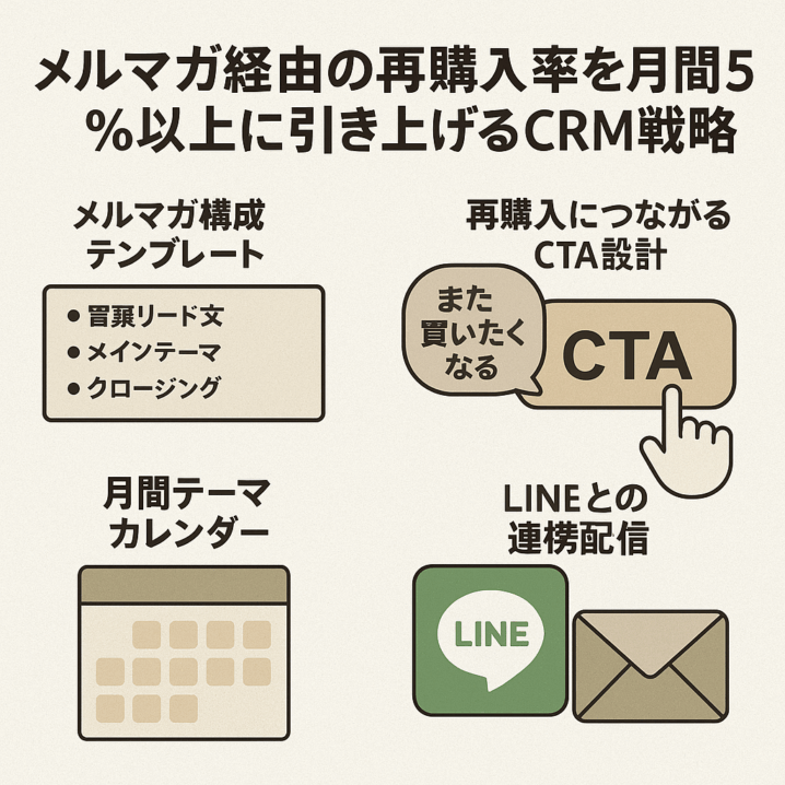 メルマガ経由の再購入率を月間5％以上に引き上げるCRM戦略