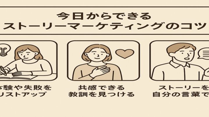 今日からできるストーリーマーケティングを創るコツ