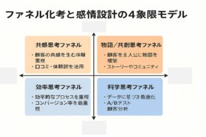 ファネル化思考と感情設計の4象限モデル