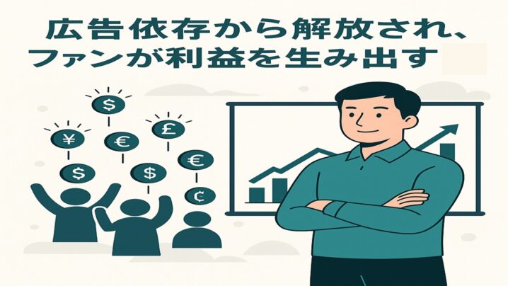 広告依存から解放されファンが利益を生み出す