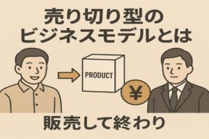 売り切り型のビジネスモデルとは！