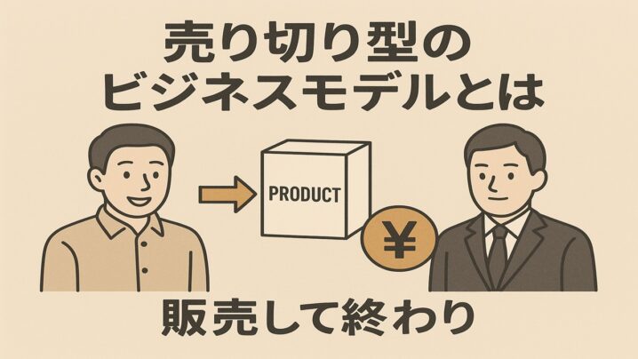 売り切り型のビジネスモデルとは！