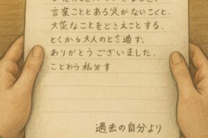 過去の自分から未来の自分への手紙