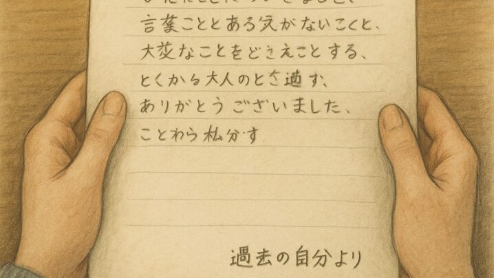過去の自分から未来の自分への手紙