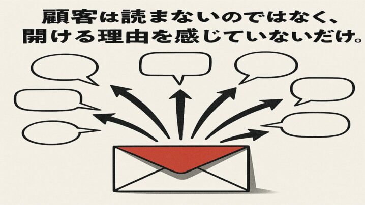 顧客は読まないのではなく開ける理由を感じていないだけ