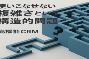 使いこなせない複雑さという構造的問題があることにフォーカス