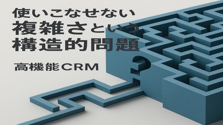 使いこなせない複雑さという構造的問題があることにフォーカス