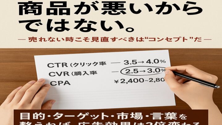 テストで売れないのは、商品が悪いからではない