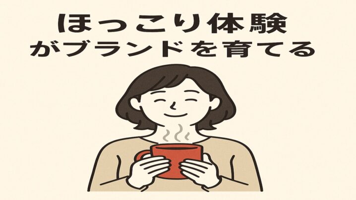 ほっこり体験がブランドを育てる（ていねい通販に学ぶ）