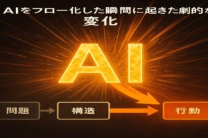AIをフロー化した瞬間に起きた劇的な変化