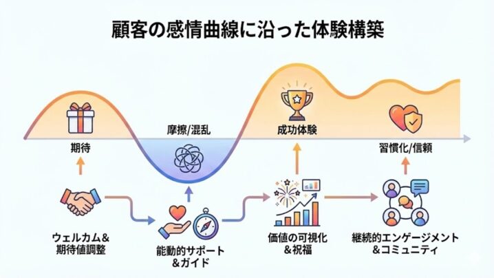 顧客の感情曲線に沿って設計された体験構築とは