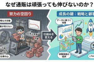 なぜ通販は頑張っても伸びないのか？