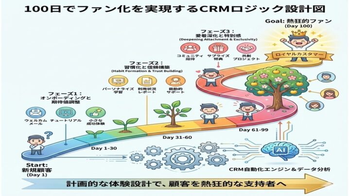 100日でファン化を実現するCRMロジック設計