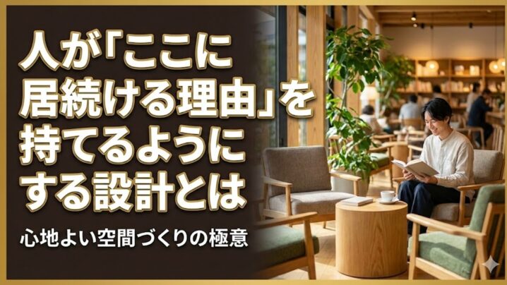 人が「ここに居続ける理由」を持てるようにする設計とは