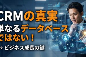 CRMは単なる顧客情報のデータベースでない理由とは！