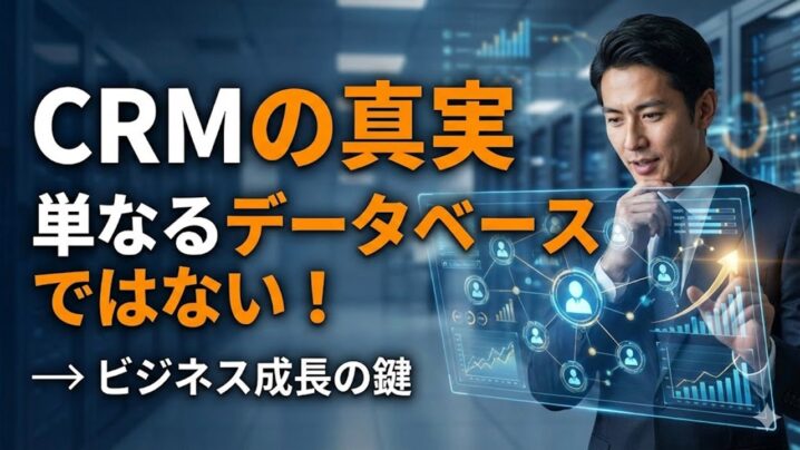 CRMは単なる顧客情報のデータベースでない理由とは！