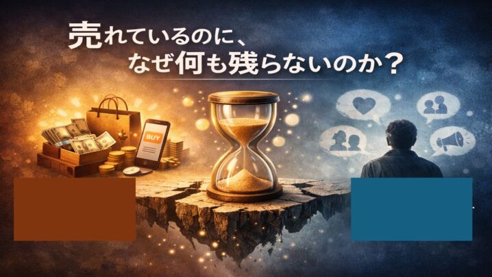 売れているのになぜ何も残らないのか？