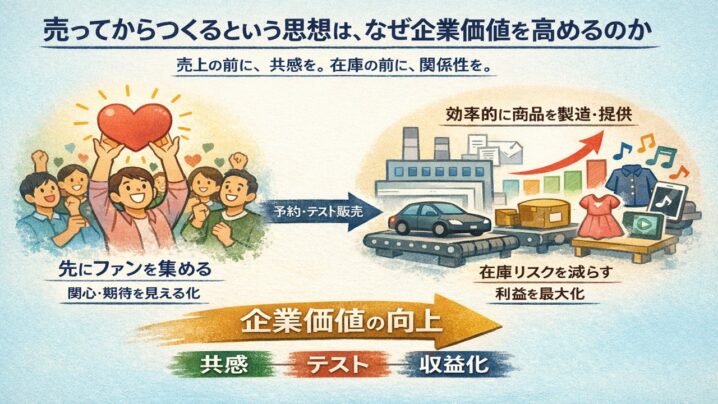 売ってからつくるという思想は、なぜ企業価値を高めるのか
