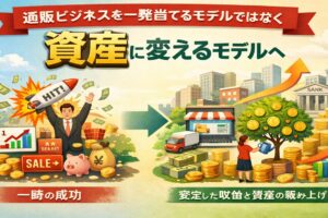 通販ビジネスを一発当てるモデルではなく資産に変えるモデルへ