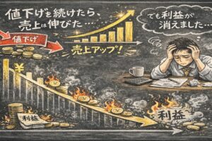 値下げを続けたら売上は伸びた。でも利益が消えました