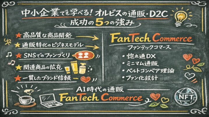 中小企業でも学べる！オルビスの通販・D2C成功の5つの強み