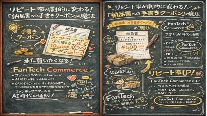 リピート率が劇的に変わる！「納品書への手書きクーポン」の魔法