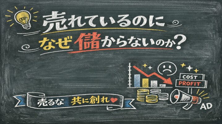 売れているのに、なぜ儲からないのか【売るな共に創れ】