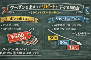 クーポンを出すほどリピートが下がる理由【2026年CRM最前線】