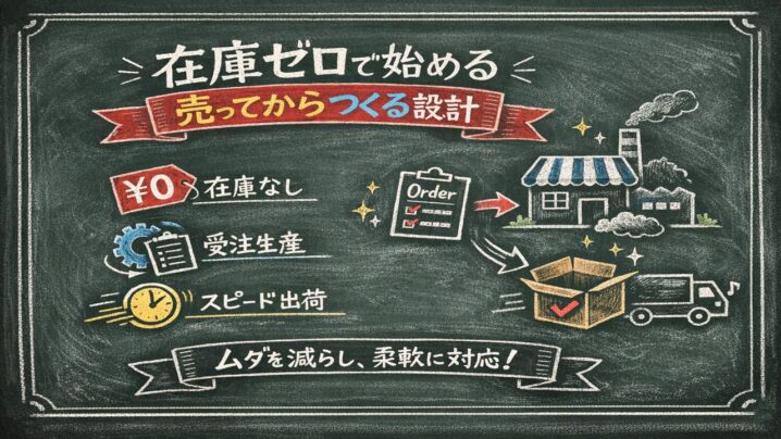 在庫ゼロで始める売ってからつくる設計