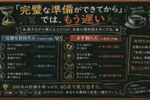 「完璧な準備ができてから」では、もう遅い
