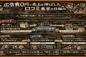 広告費0円で売上を伸ばした口コミ集客の仕組み