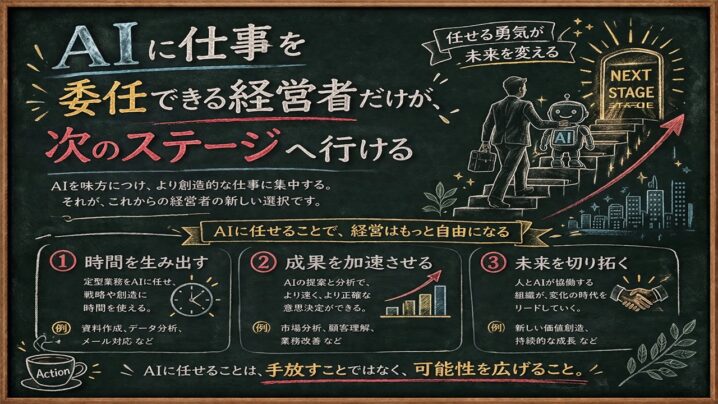 AIに仕事を委任できる経営者だけが、次のステージへ行ける