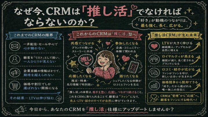なぜ今CRMは「推し活」でなければならないのか