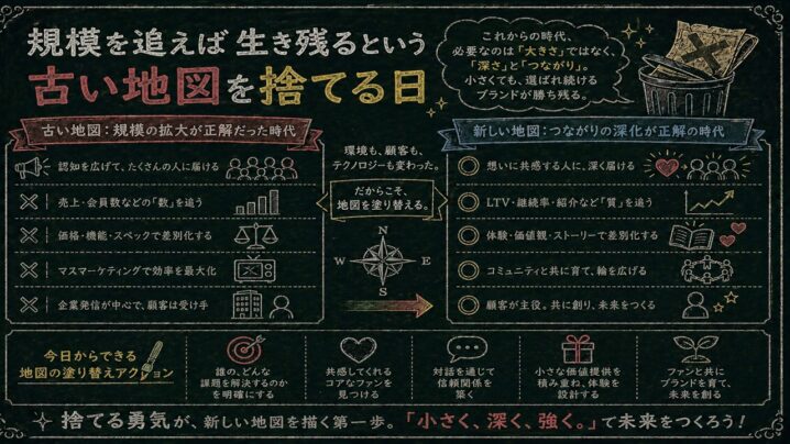 規模を追えば生き残るという古い地図を捨てる日