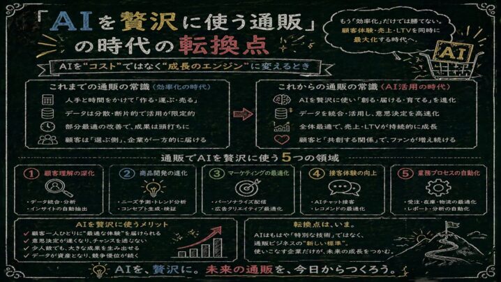「AIを贅沢に使う通販」の時代の転換点