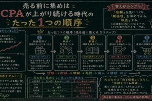 売る前に集めはCPAが上がり続ける時代のたった１つの順序