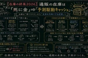 【在庫の終焉2026】通販の在庫は「死に金」から「予測駆動キャッシュ」へ