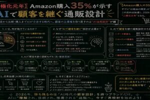 【二極化元年】Amazon購入35%が示すAIで顧客を継ぐ通販設計