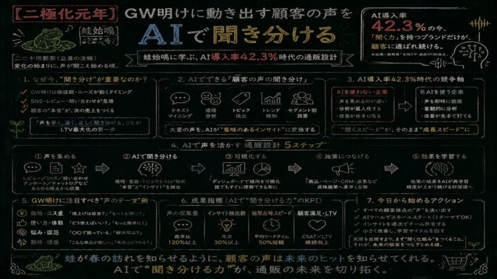 【二極化元年】GW明けに動き出す顧客の声をAIで聞き分ける