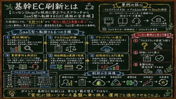 ニッセン×Shopify移行に学ぶ通販事業者がSaaS型を選ぶ理由とD2Cへの示唆