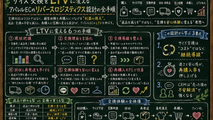 アパレルECのリバースロジスティクスと返品マーケティング設計