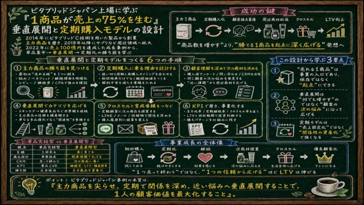 ビタブリッドジャパンに学ぶ「1商品を深く売る」定期購入モデルの全体像
