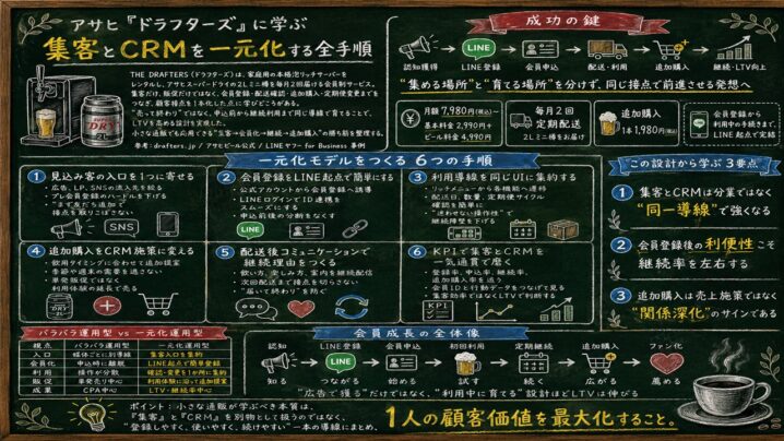 集客とCRMの一元化とは｜LINE公式アカウントで「集めて売る」通販動線をつくる設計手順
