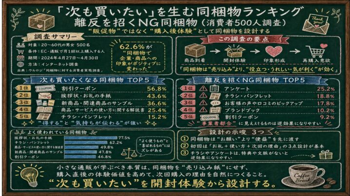 開封率ほぼ100%の接点を「次の注文」に変える設計手順