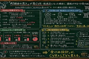 ｜AI経由の良質な流入を売上とLTVに変える受け皿設計の手順