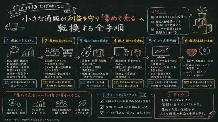 送料値上げ「配送コスト第2波」を、小さな通販が利益に変える集めて売る設計