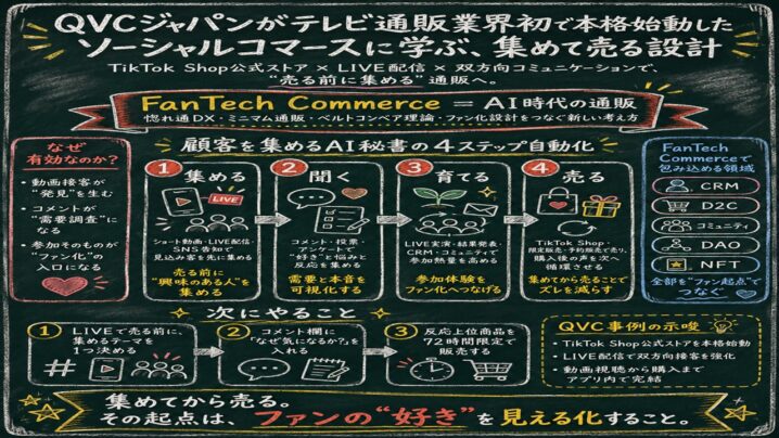 QVCジャパンの40時間超ライブ配信に学ぶ、小さな通販の新しい顧客接点設計