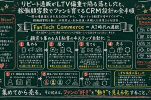 「売上は伸びているのに翌年落ちる」を防ぐ顧客維持率起点のリピート通販CRM