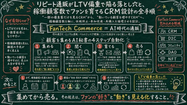 「売上は伸びているのに翌年落ちる」を防ぐ顧客維持率起点のリピート通販CRM