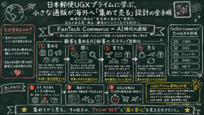 UGXプライムと欧州拡大で変わる、小さな通販の海外販路設計